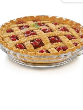 Libbey Baker's Basics 10-inch glass pie Baking dish New
